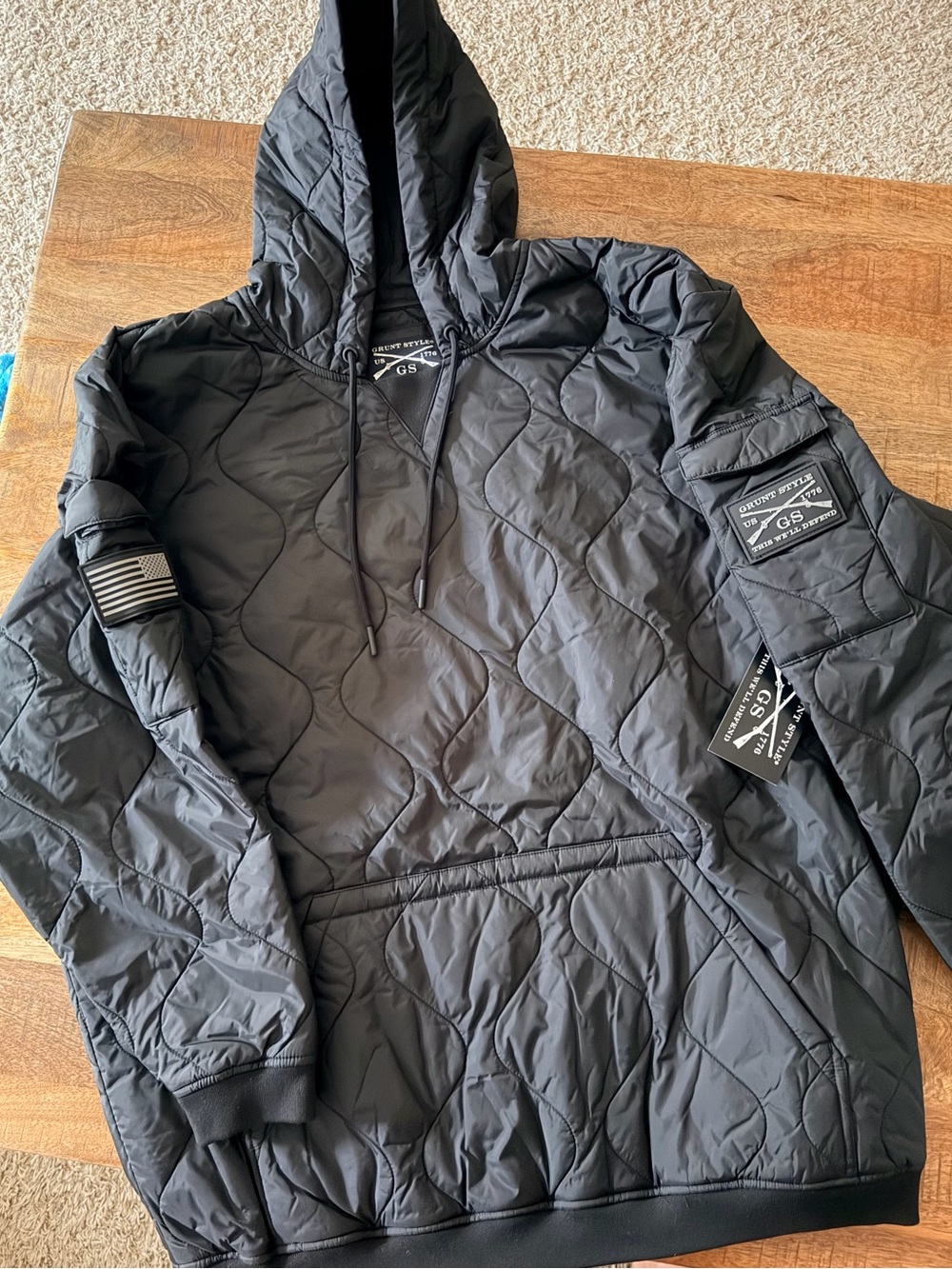 Grunt Style Black Tac Woobie Pullover Hoodie